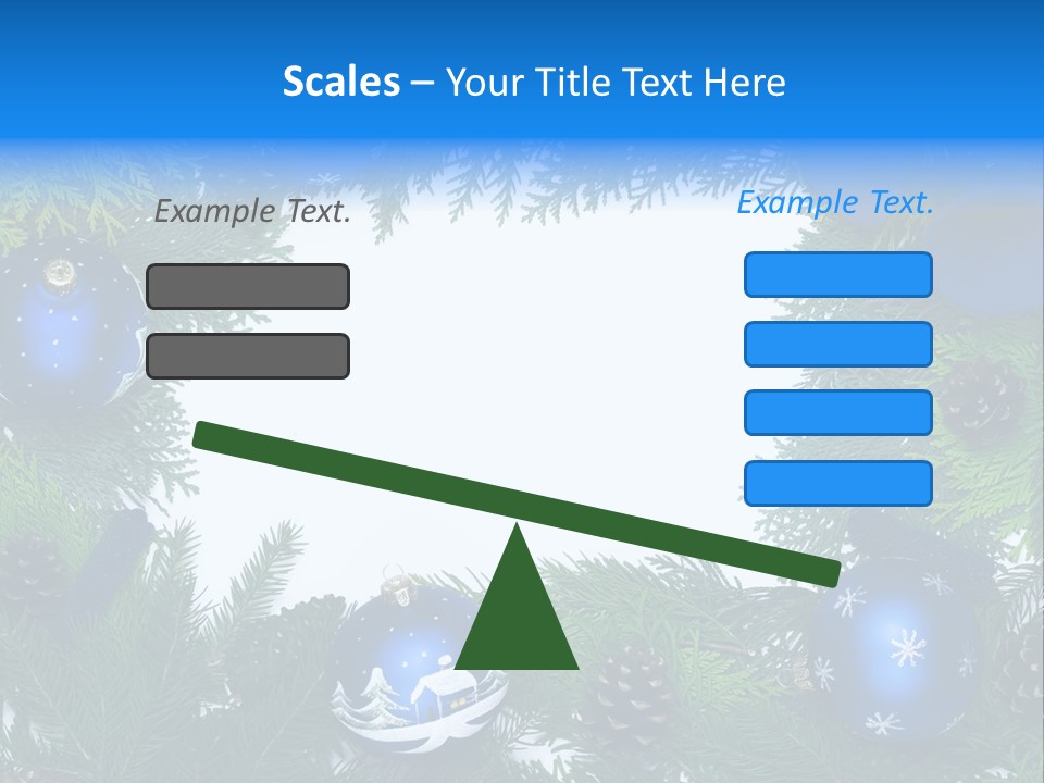 December Framing Gold PowerPoint Template