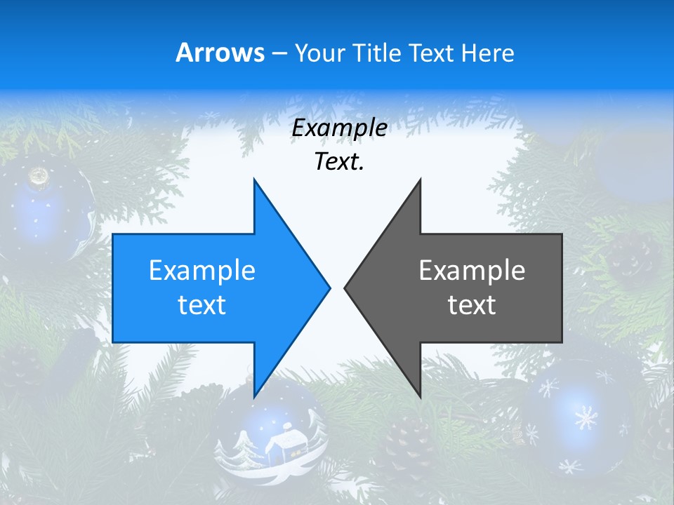 December Framing Gold PowerPoint Template