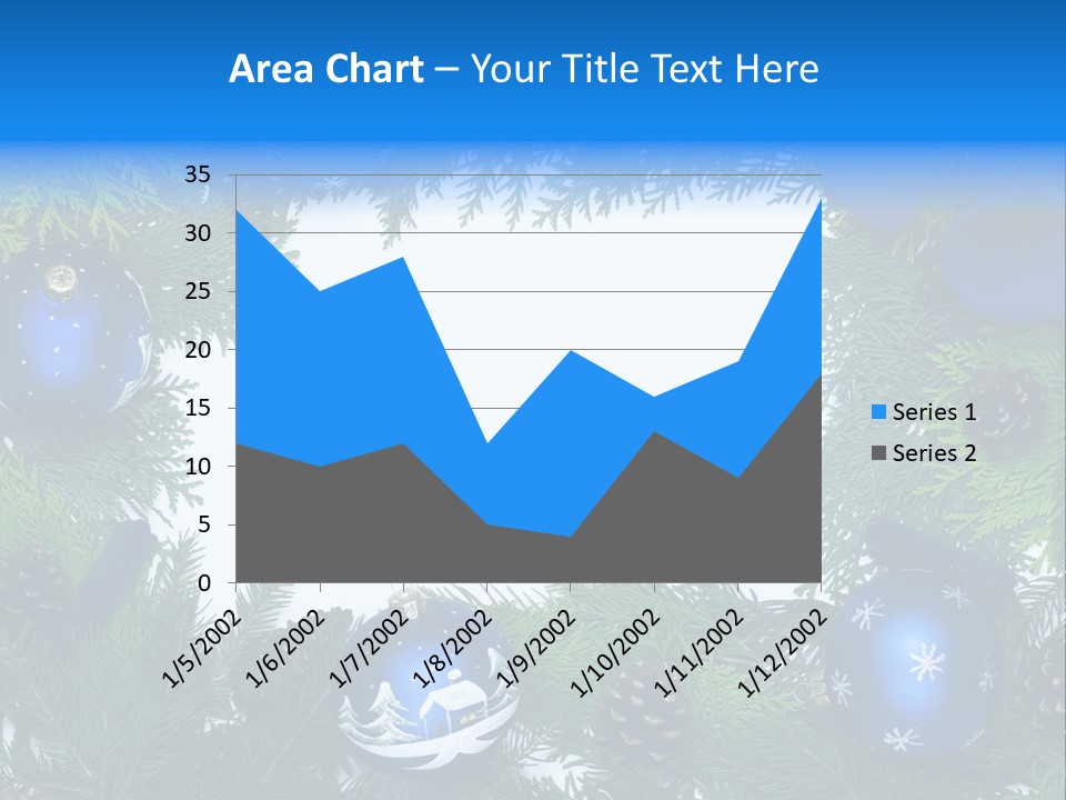 December Framing Gold PowerPoint Template