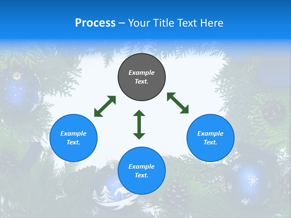 December Framing Gold PowerPoint Template