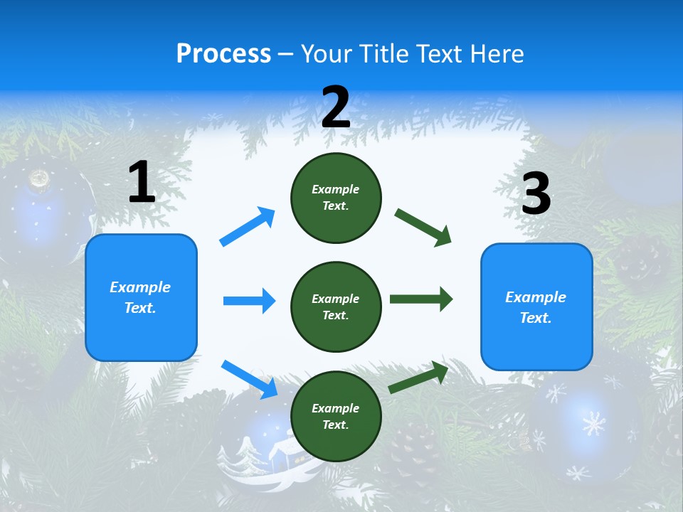 December Framing Gold PowerPoint Template