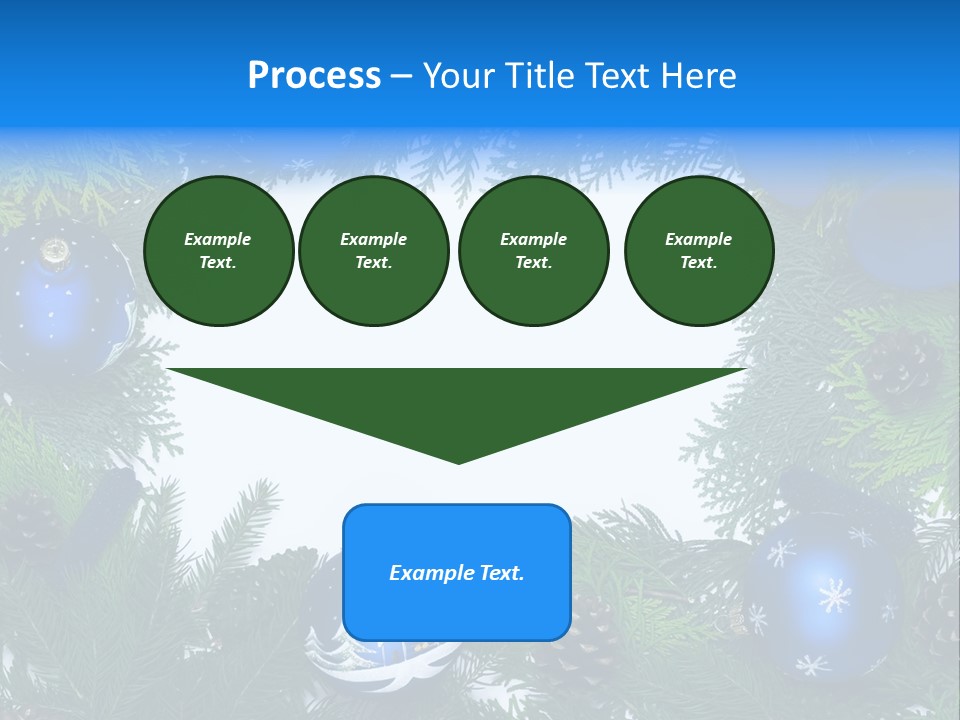 December Framing Gold PowerPoint Template