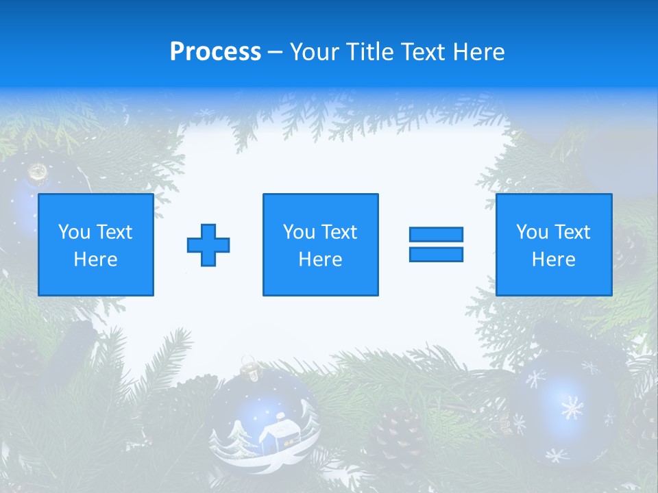 December Framing Gold PowerPoint Template