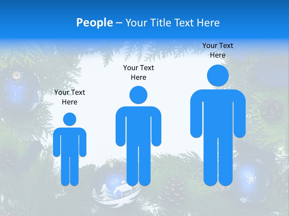 December Framing Gold PowerPoint Template