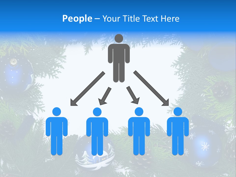 December Framing Gold PowerPoint Template