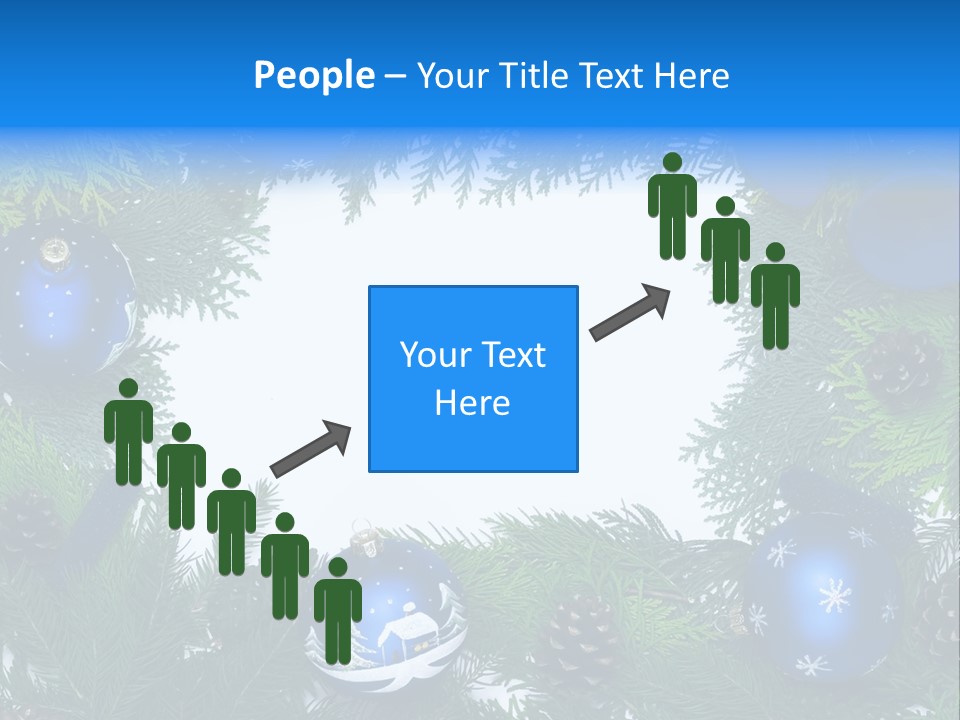 December Framing Gold PowerPoint Template