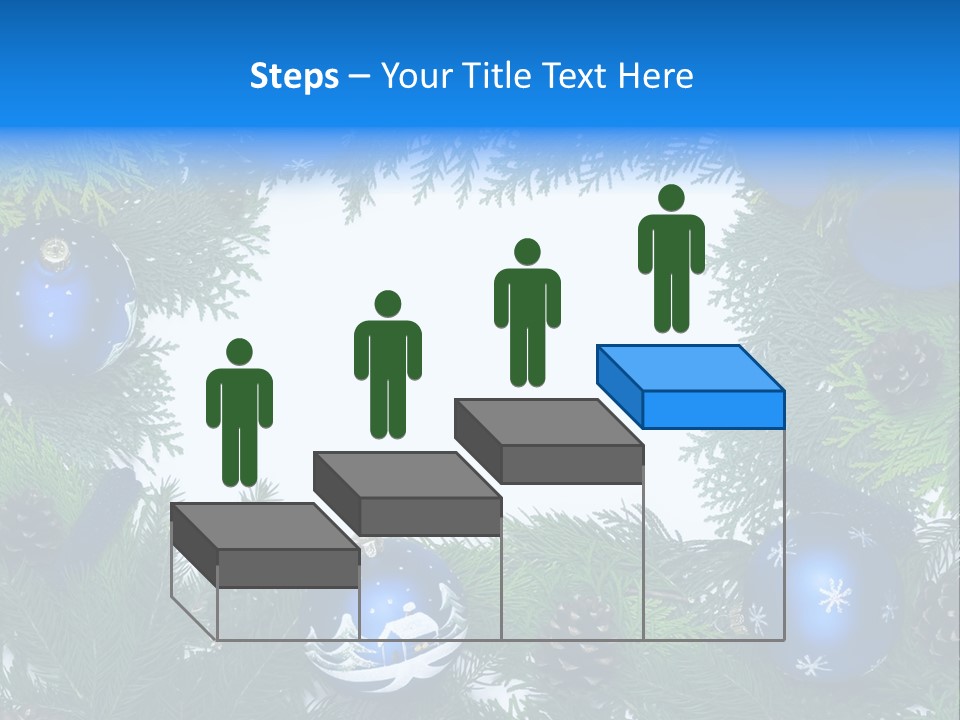 December Framing Gold PowerPoint Template