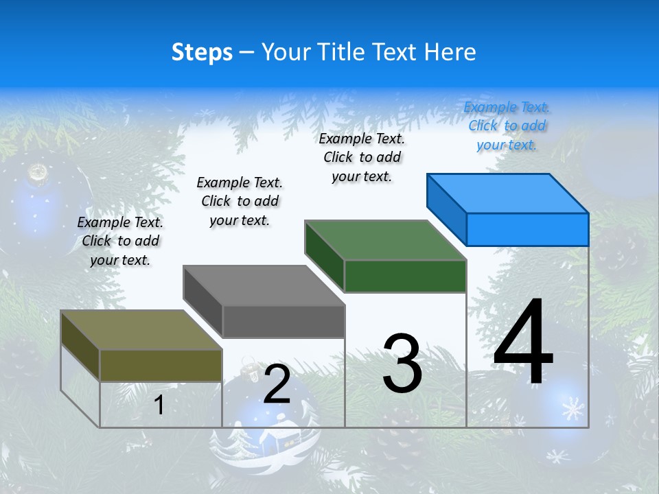 December Framing Gold PowerPoint Template