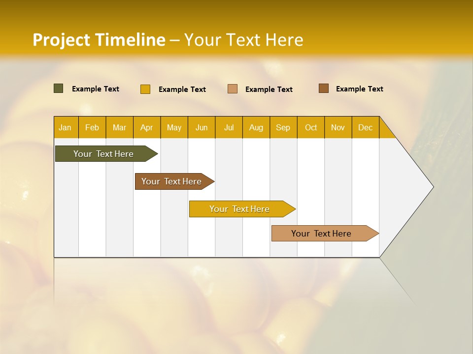 Closeup Vegetable Corn PowerPoint Template