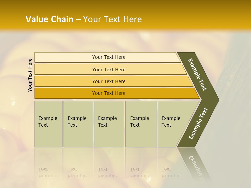 Closeup Vegetable Corn PowerPoint Template
