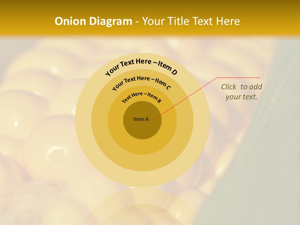 Closeup Vegetable Corn PowerPoint Template