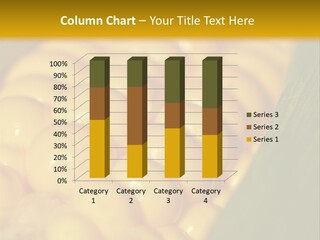 Closeup Vegetable Corn PowerPoint Template