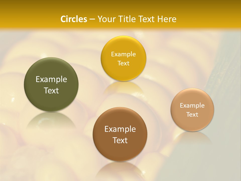 Closeup Vegetable Corn PowerPoint Template