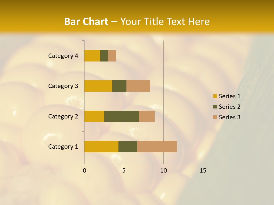 Closeup Vegetable Corn PowerPoint Template