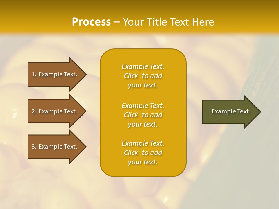 Closeup Vegetable Corn PowerPoint Template