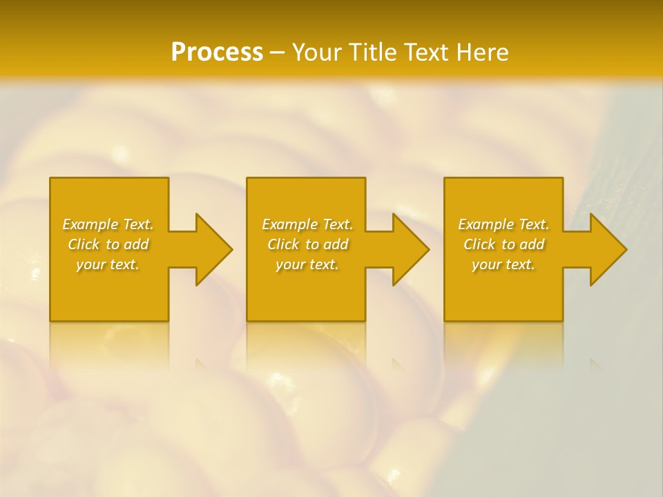 Closeup Vegetable Corn PowerPoint Template