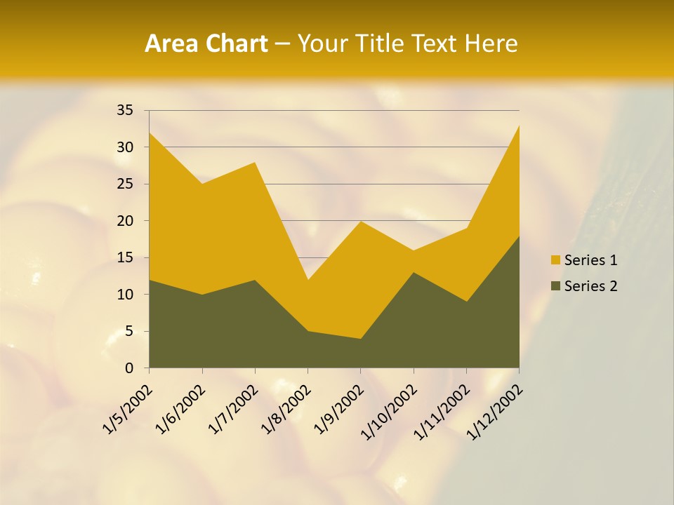 Closeup Vegetable Corn PowerPoint Template