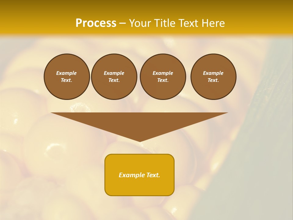 Closeup Vegetable Corn PowerPoint Template