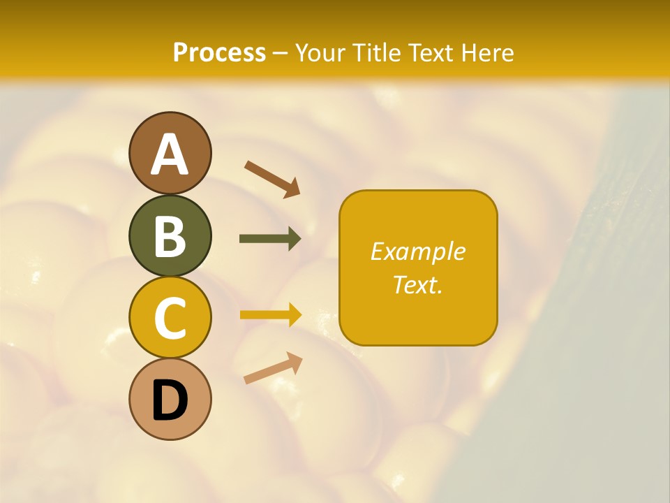 Closeup Vegetable Corn PowerPoint Template