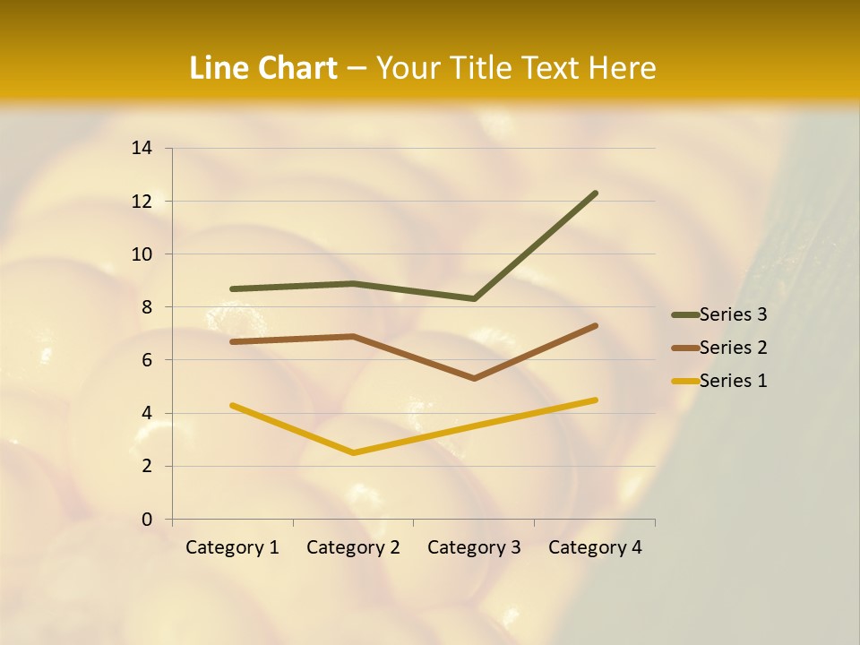 Closeup Vegetable Corn PowerPoint Template