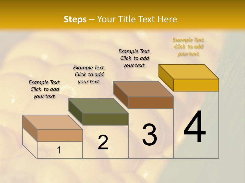 Closeup Vegetable Corn PowerPoint Template