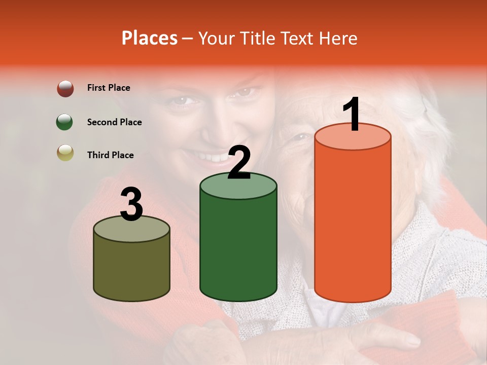 Smiling Retired Aged PowerPoint Template