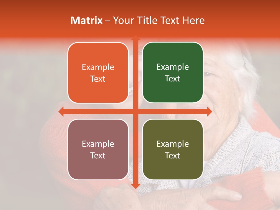 Smiling Retired Aged PowerPoint Template