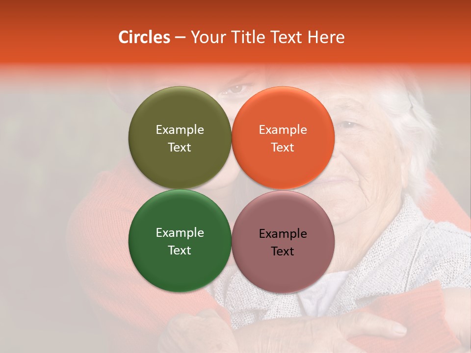 Smiling Retired Aged PowerPoint Template