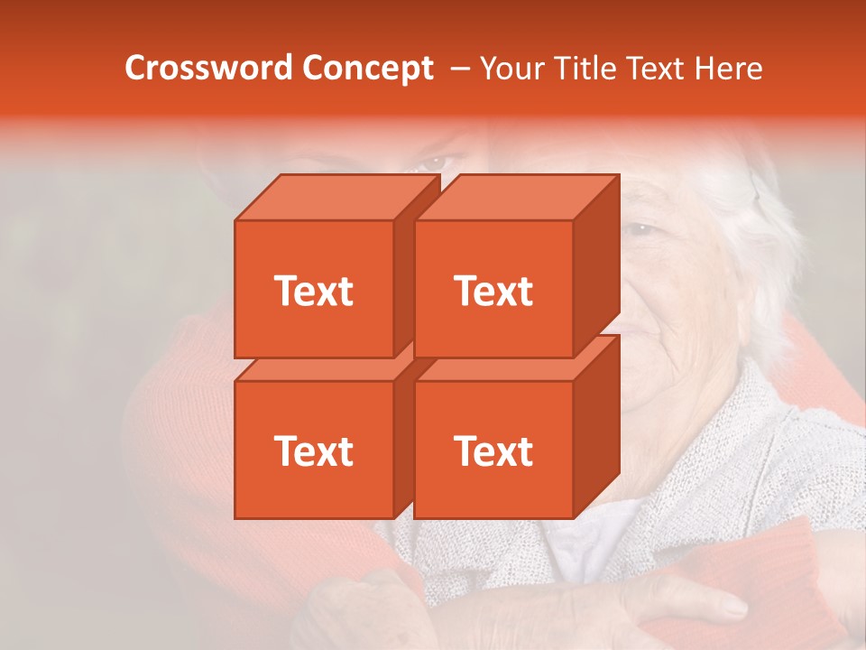 Smiling Retired Aged PowerPoint Template