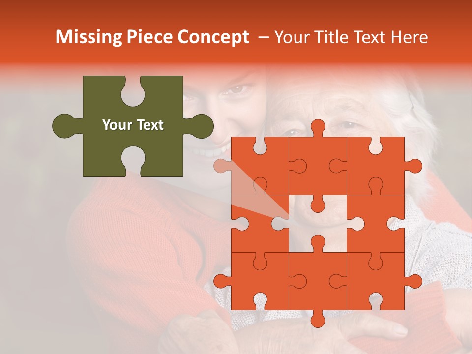 Smiling Retired Aged PowerPoint Template