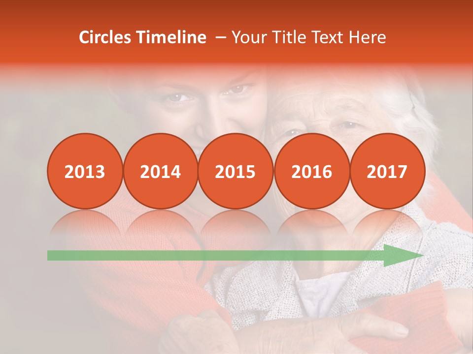 Smiling Retired Aged PowerPoint Template