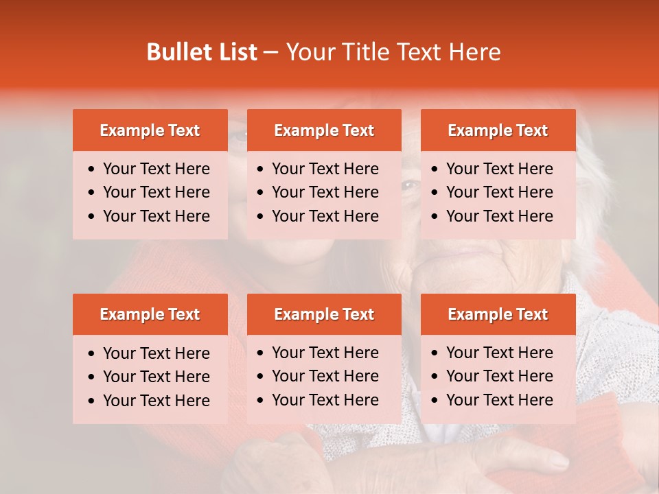 Smiling Retired Aged PowerPoint Template
