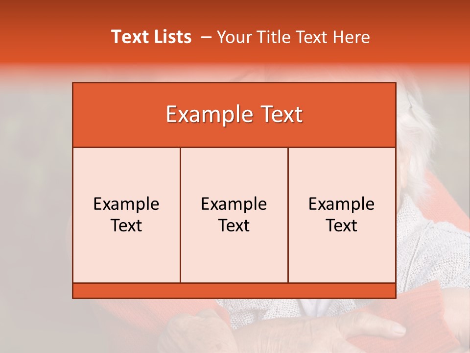 Smiling Retired Aged PowerPoint Template