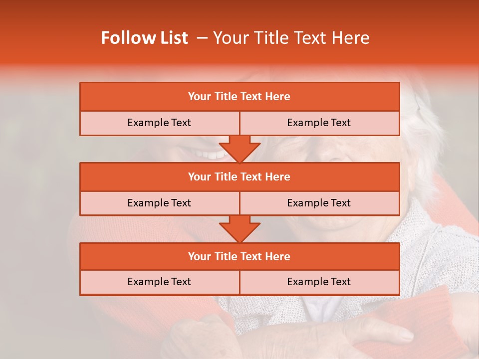 Smiling Retired Aged PowerPoint Template