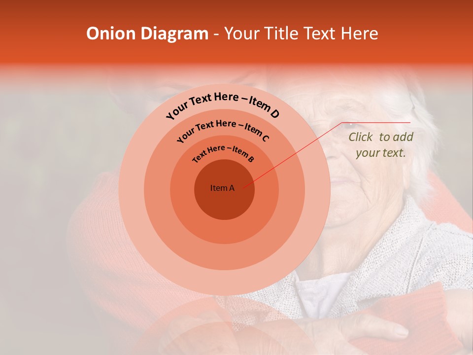 Smiling Retired Aged PowerPoint Template