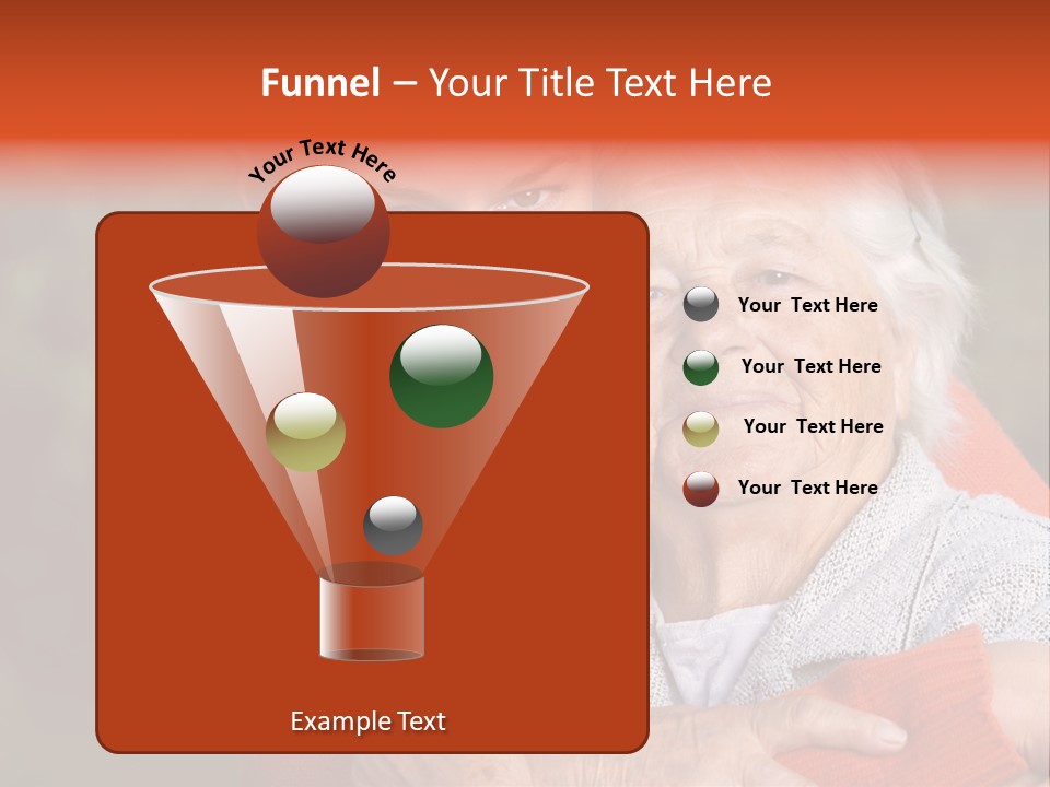 Smiling Retired Aged PowerPoint Template