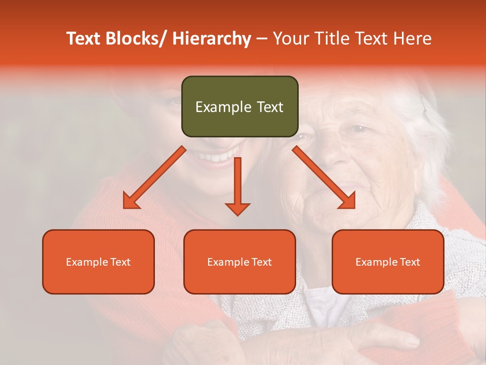 Smiling Retired Aged PowerPoint Template