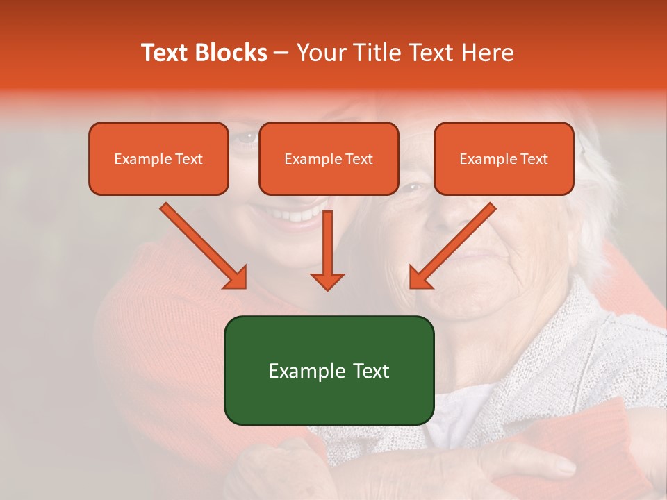 Smiling Retired Aged PowerPoint Template