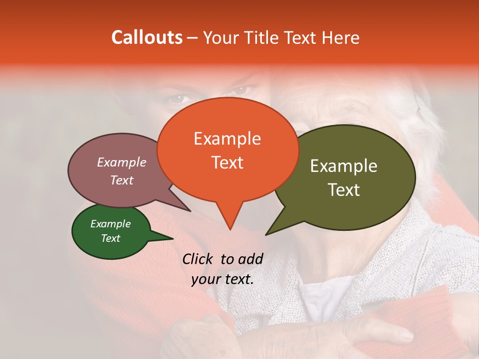 Smiling Retired Aged PowerPoint Template