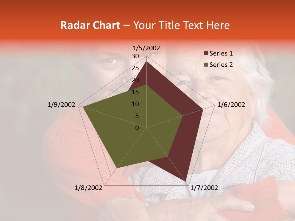 Smiling Retired Aged PowerPoint Template