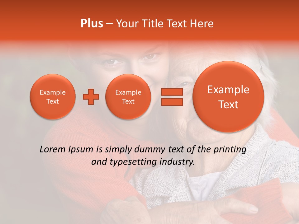 Smiling Retired Aged PowerPoint Template