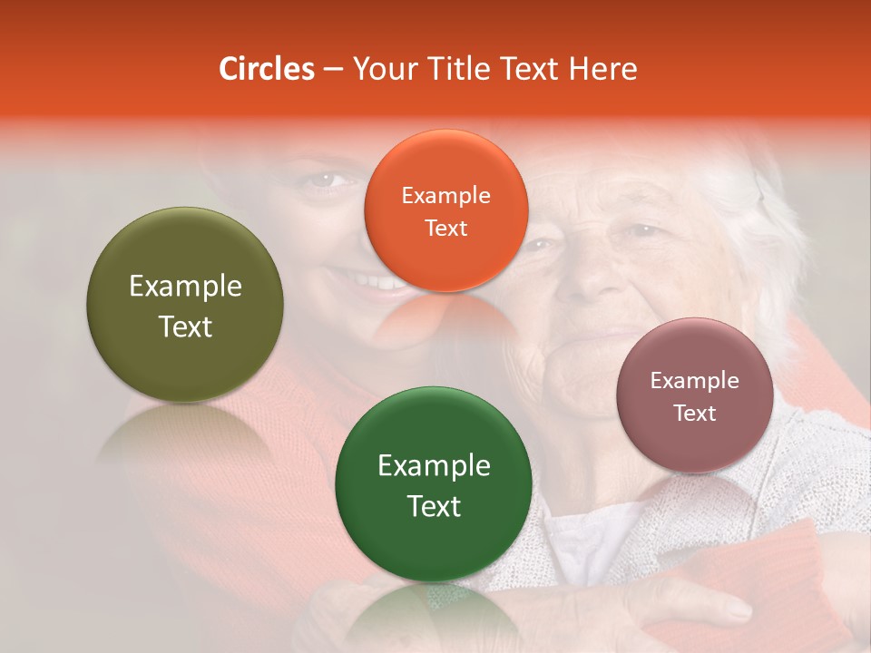 Smiling Retired Aged PowerPoint Template