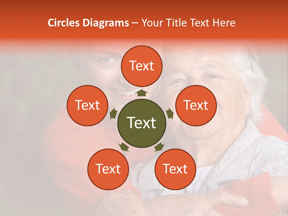 Smiling Retired Aged PowerPoint Template