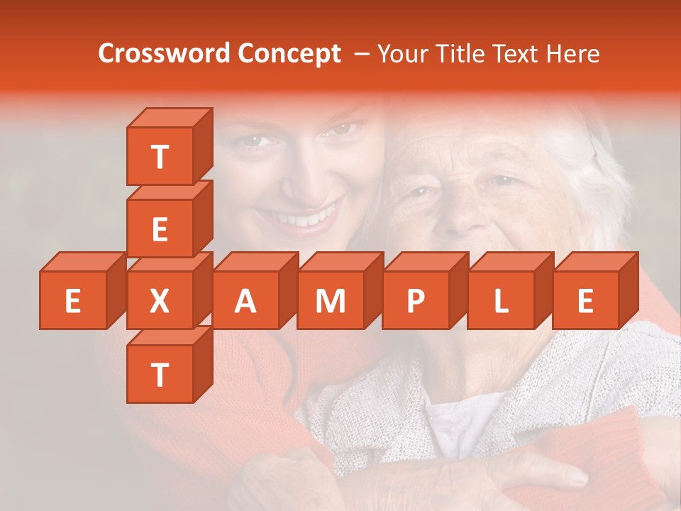 Smiling Retired Aged PowerPoint Template