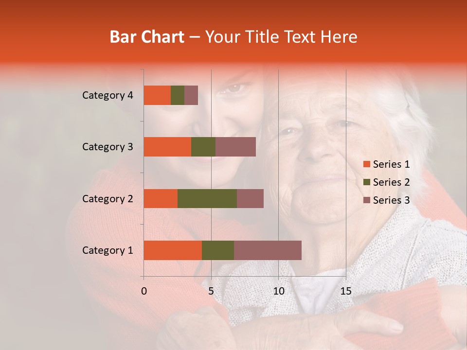 Smiling Retired Aged PowerPoint Template