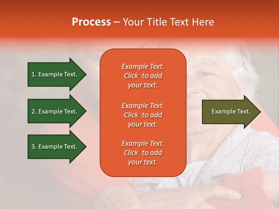 Smiling Retired Aged PowerPoint Template