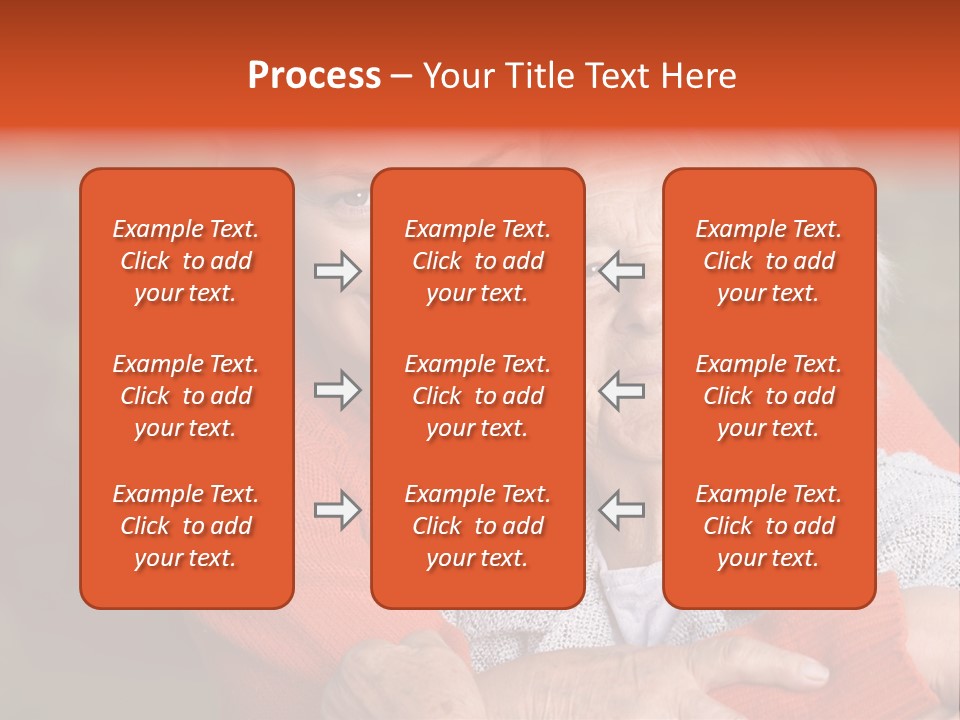 Smiling Retired Aged PowerPoint Template
