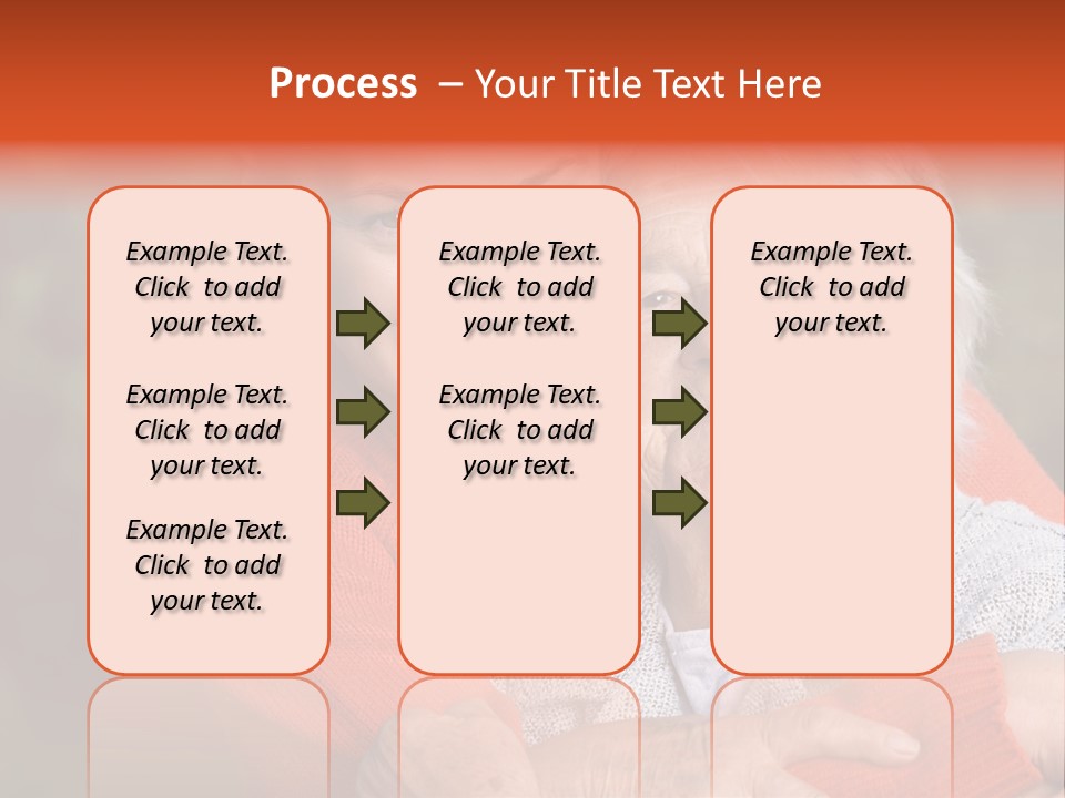 Smiling Retired Aged PowerPoint Template