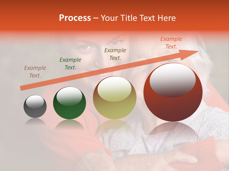 Smiling Retired Aged PowerPoint Template