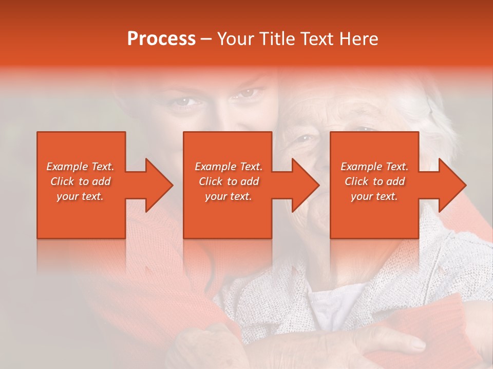 Smiling Retired Aged PowerPoint Template
